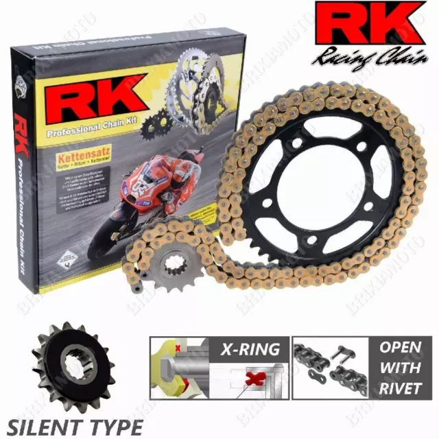 Set Transmission Silent RK 525XSO15-42GBR Ducati 1100 Hypermotard S 2008-2008