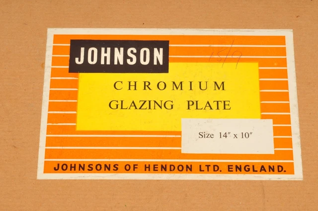 Johnson Print Dryer / Glazer Chrome Glazing Plates - Chrome x 2  14"x10"