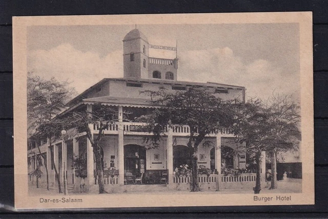 H529) AK Ansichtskarte Kolonie DOA Deutsch-Ostafrika Dar-Es-Salaam BURGER HOTEL