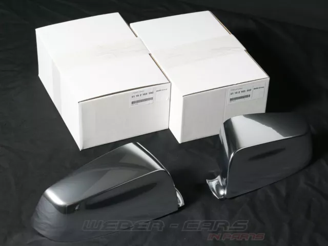 Neuf & Original BMW 5er F07 Gt F10 F11 Chrome Rétroviseurs Capuchon L+R 2