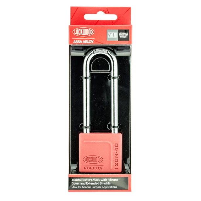Lockwood 40mm Alloy Silicon Padlock - 120N/40/180/DP
