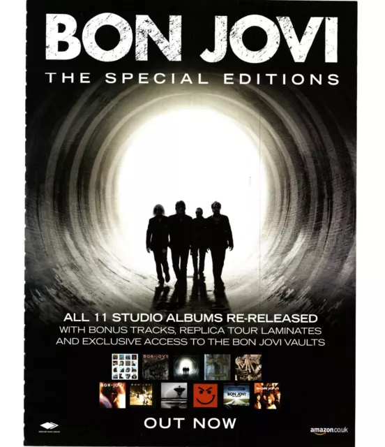 Ptp71 Magazine Advert 11X9" Bon Jovi : The Special Edition Albums