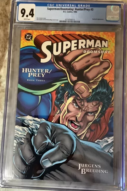 Superman / Doomsday: Hunter/Prey CGC 9.4 DC 1994 Comic Book