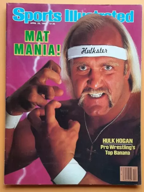 1985 HULK HOGAN WWF MAT MANIA 1ST AND ONLY Sports Illustrated 4/29 NO LABEL NICE