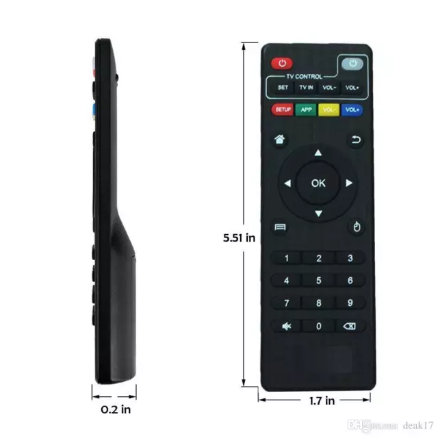 Télécommande de remplacement pour Android box x96 Mini / Q / X96 Air