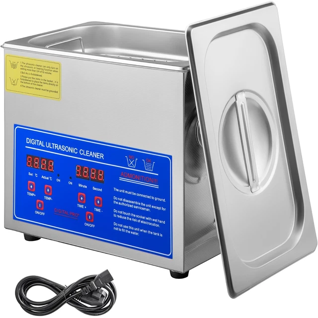 Ultrasonic Cleaner W/ Timer & Heater - 3L - 1 Yr Warranty - Express Shipping