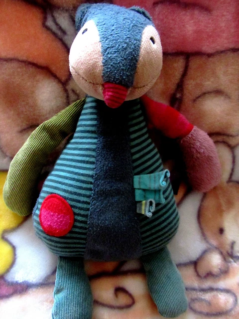 doudou moulin roty renard bleu les jolis pas beaux