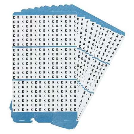 BRADY PWM-K Porta-Pack Wire Markers,K,Blk/Wht,PK10
