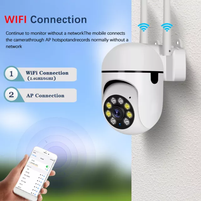 5GHz 1080P HD FUNK WLAN WIFI IP NETZWERK CAMERA Outdoor AUßEN ÜBERWACHUNGSKAMERA 3