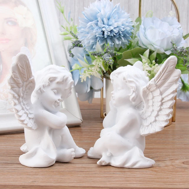 Baby Memorial Angel Statue Adornos Navideños Para Exterior Yard Art