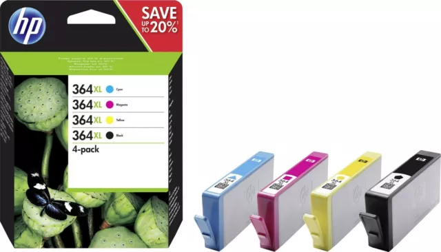 N9J74AE - multipack originale - 4 cartucce BK C M Y - per Hp n.364XL