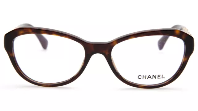 NEW CHANEL 3298-B c.714 Havana EYEGLASSES GLASSES FRAME 53-17-140 B38mm Italy 2