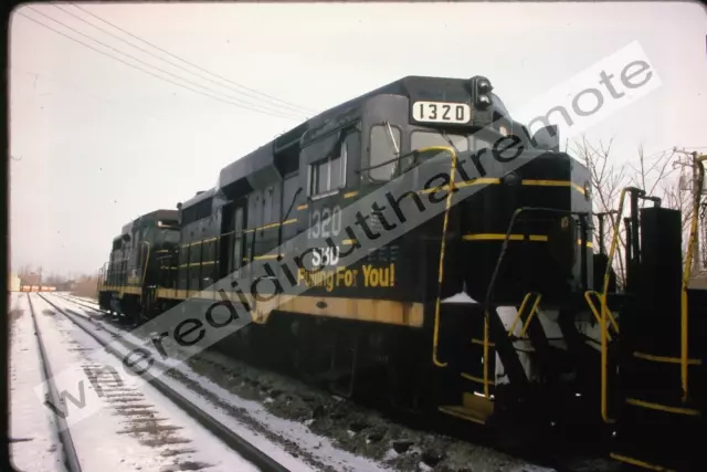 Original Slide Seaboard Coast Line SCL 1320 EMD GP30 Joliet ILL 4-86