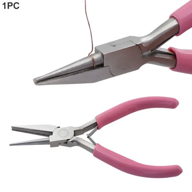 5inch Jewelry Making Side Cutting Long Handle Round Concave Plier Mini Ergonomic
