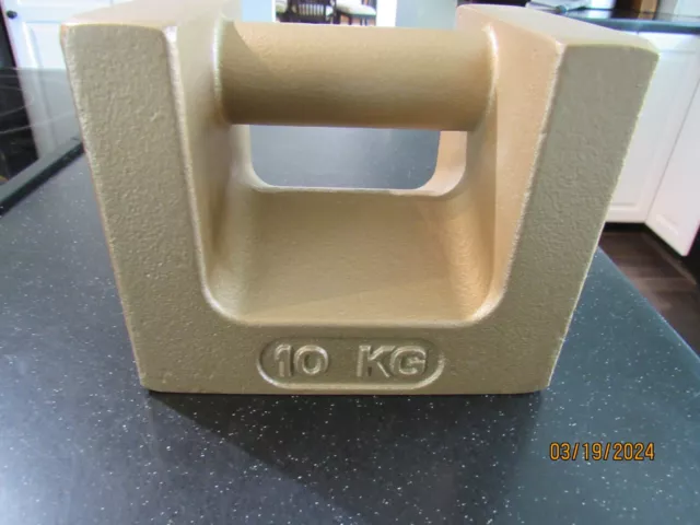 10 kg Troemner Cast Iron Grip Handle Calibration Weight 7MZ3  new no box