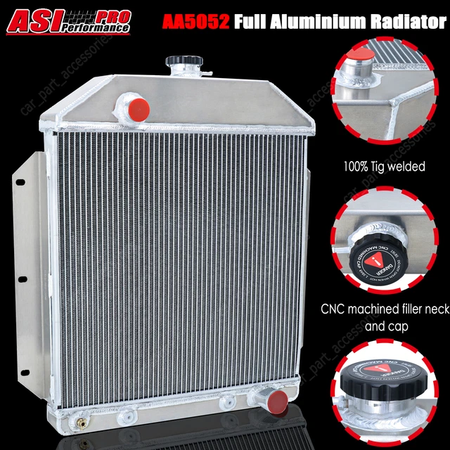 4 Row Radiator Fit Ford Country Squire Sedan Cars 4.2L Chevy Engine 1949-1953 50
