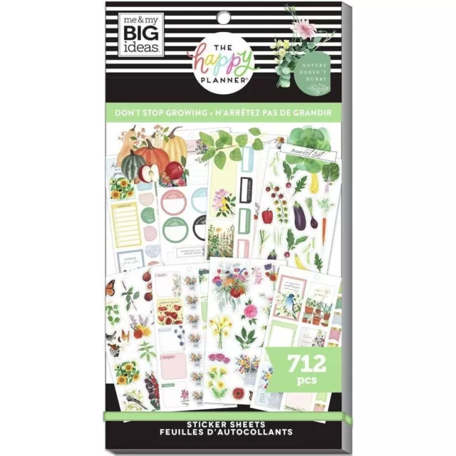 MAMBI CLASSIC Happy Planner - Value Pack Stickers 30 Shts - Don't Stop Grow x712