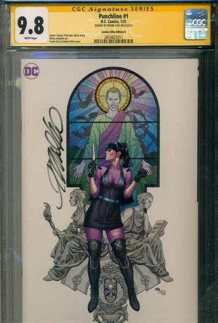 Punchline #1 CGC SS 9.8 -- Signed by FRANK CHO --  Comics Elite Variant Cover  H