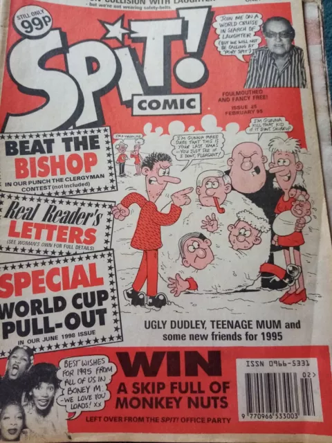 Spit The Alternative Comic issue  - no 25 February 1995 Adult British magazine