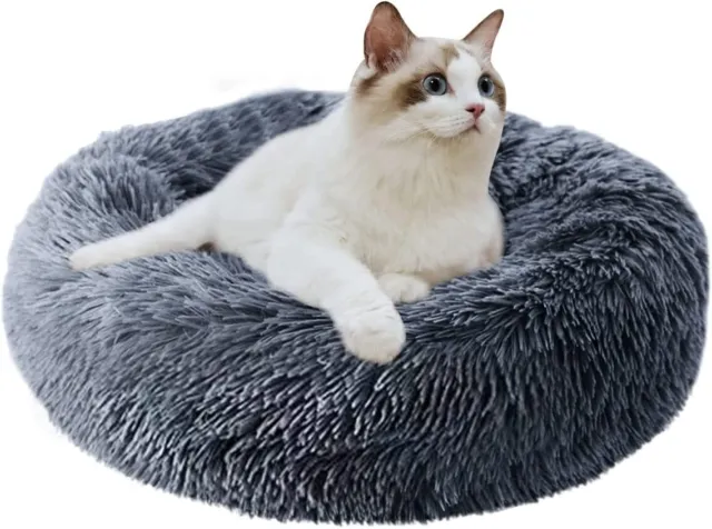 Pet Bed - Velvet Cat and dog Bed  Calming Winter Warm Plush Mat Cushion