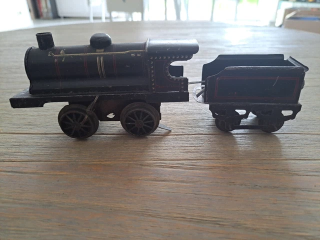 JEP O LOCO VAPEUR TYPE 120 CARÉNÉE TÔLE MÉCANIQUE FONCTIONNE Lg 35 cm 1938