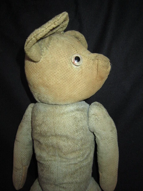 Âne En Peluche Rigide – Jouet Ancien – Plüsch – C1950 – état D'usage