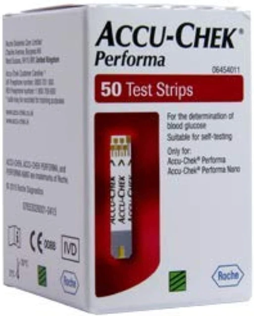 ACCU-CHEK Performa 50 Test Strips, 2 Packs 50 Strips Each