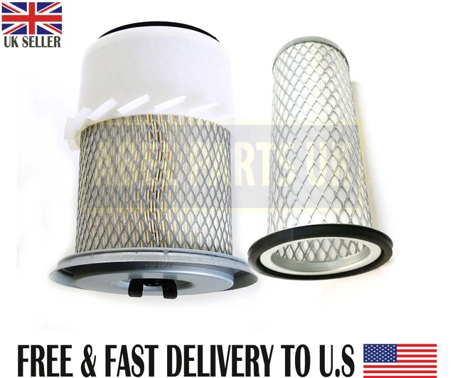 Jcb Parts - Inner & Outer Air Filter For Jcb 165 Robot (32/905001 , 32/905002)