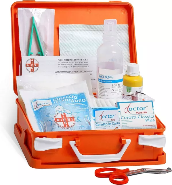 cassetta kit pronto PRIMO SOCCORSO borsa medica kit emergenza per azienda auto 2 3