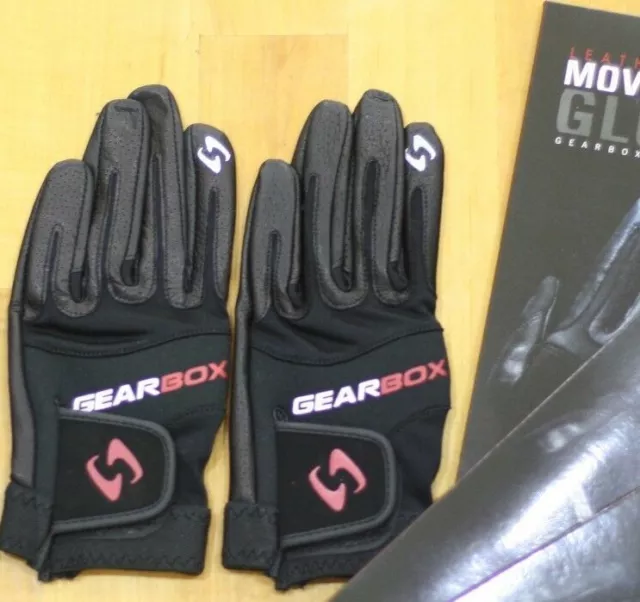 Gearbox Racquetball Glove. Movement Black. Right Hand Medium M  2 Gloves
