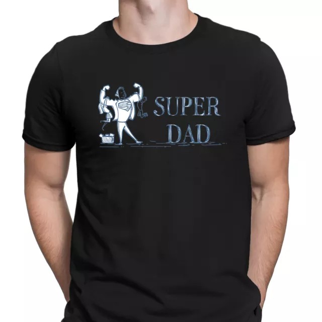 Super Dad Fathers Day Gift For Daddy Mens T-Shirts Tee Top #FD