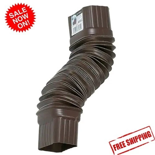 FLEX ELBOW DRAIN Pipe Flexible GutterDownspout Extension Diverter Fits