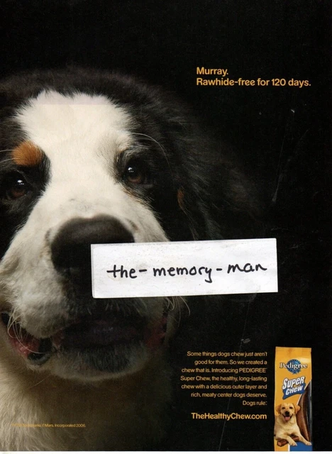 Pedigree Super Chew dog 2006 Picture Print Ad Clipping Page Campbell's Soup ad
