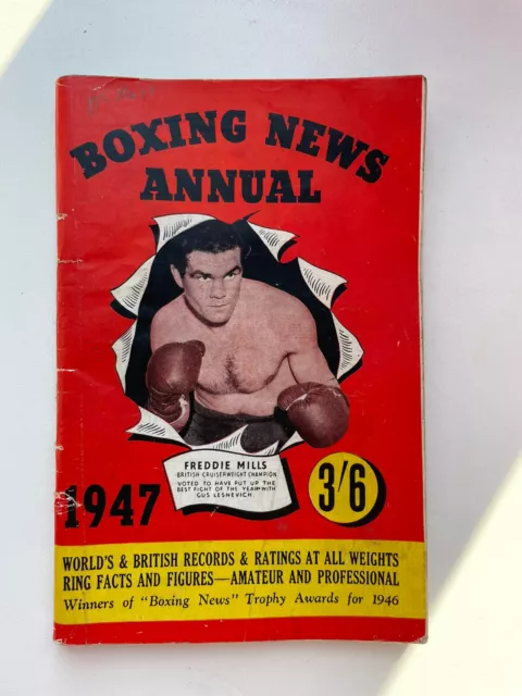 Vintage Boxing News - Amateur Boxing Annual 1947 - cover / pages intact - VGC