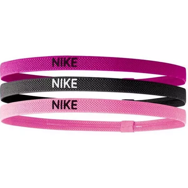 Nike Hairband Elastic Haarbänder Sportband Headband Stirnband Haargummi 3er Pack