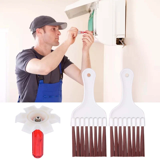 AIR CONDITIONER CONDENSER Fin Comb And Refrigerator Coil Cleaning Whisk