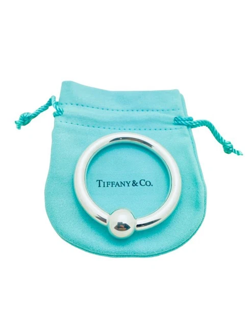 TIFFANY CO. Sterling Silver Single Ring Baby Rattle Mint