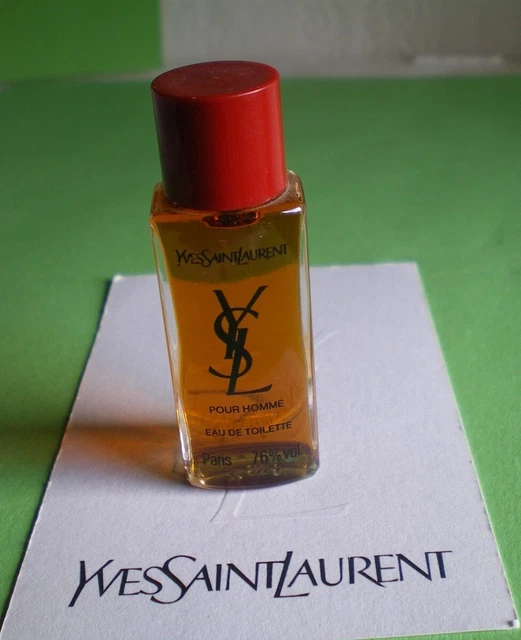 Miniature YSL "pour HOMME" Paris 7,5 ml EDT + SANS BOITE + NEUF NEW FULL NO BOX