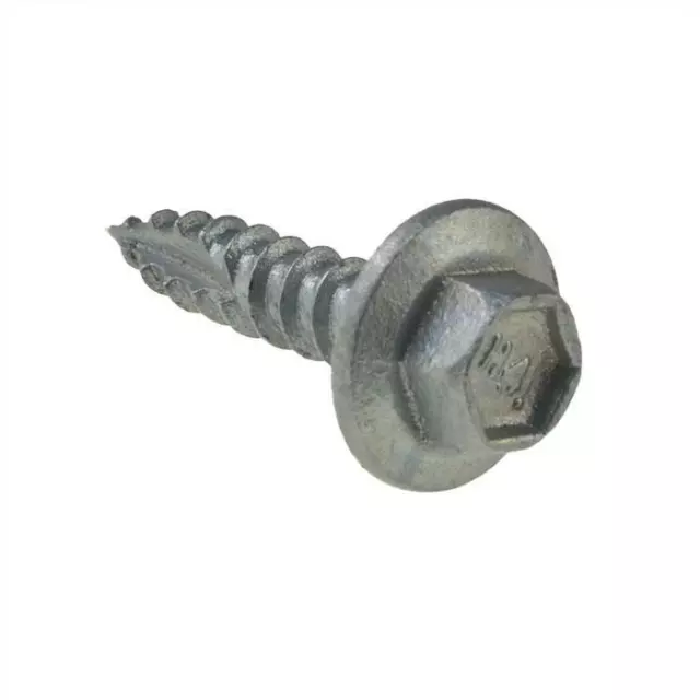 Qty 100 Hex Timber Self Drilling 8g-15 x 20mm Galvanised T17 Screw Tek Roofing