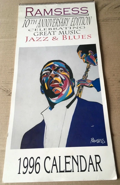 VINTAGE 1996 RAMSES 10th Anniversary Jazz and Blues Calendar $29.99 -  PicClick