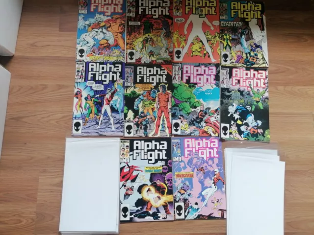 Alpha Flight Comic Book Lot Vol 1 All Issues 23-32 Marvel Comics Bundle.