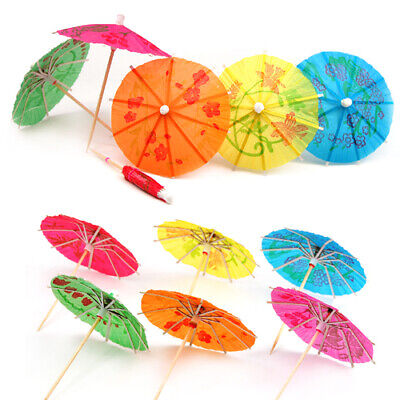 Sungpunet 50 ombrellini di carta misti per bevande tropicali alle feste e per la frutta 