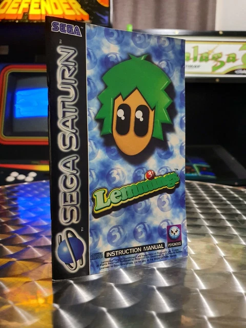 Notice Lemmings Sega Game Gear / GG manuel PAL original