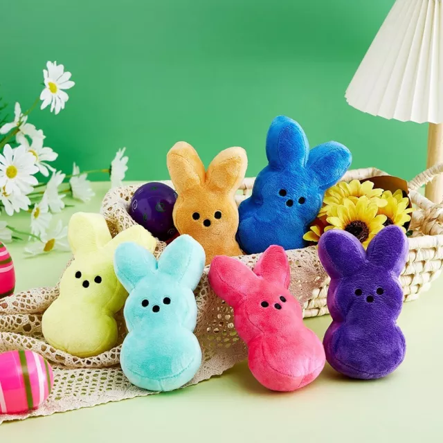 Kids Easter Gift Comfort Plush Doll Carrot Peep Rabbit Stuffed Toy 15cm