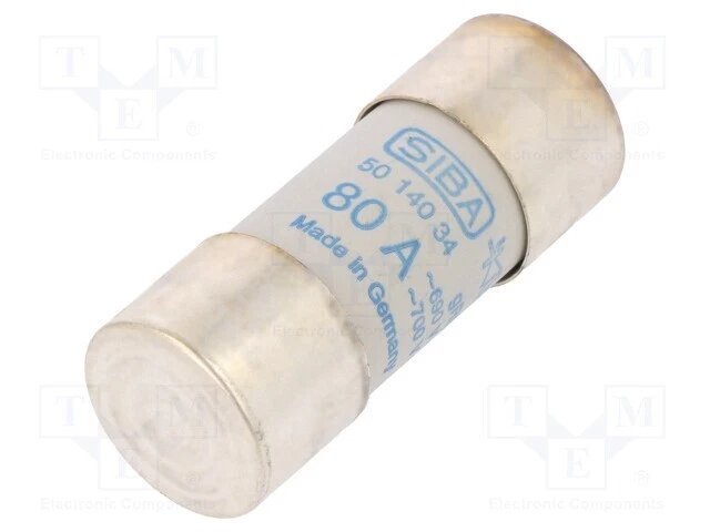 Sécurité : Schmelz 80A 690VAC Céramique, Cylindrique 5014034.80 Assurance 22x5