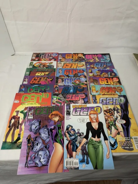 Gen 13 Image Comics Lot Of 19 Issues See Pictures For Details Preowned