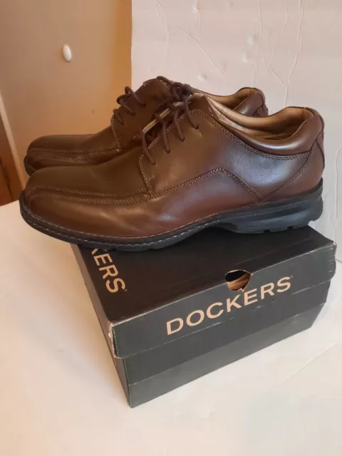 DOCKERS MENS TRUSTEE 2.0 Genuine Leather Dress Casual Lace up