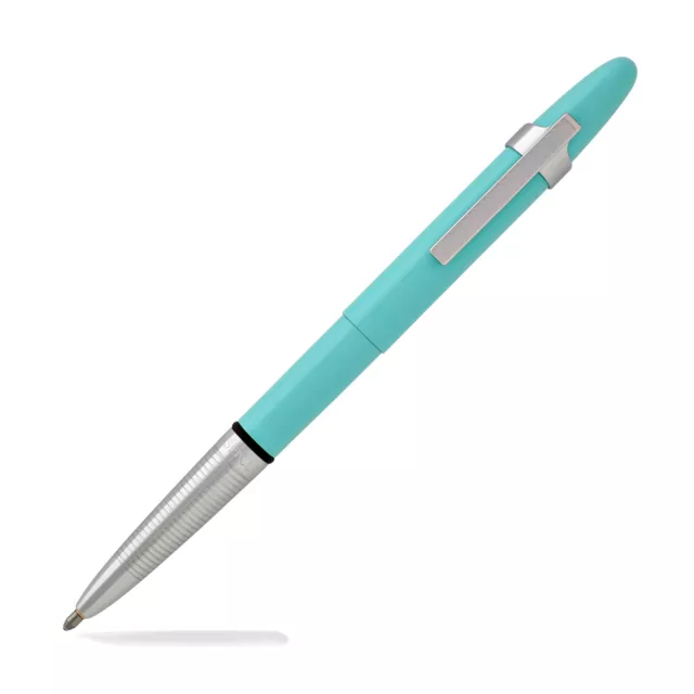 Fisher Space Pen - Bullet Ballpoint Pen with Chrome Clip - Tahitian Blue NEW