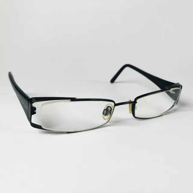 TOMMY HILFIGER eyeglasses BLACK RECTANGLE glasses frame MOD: RUBBED AWAY
