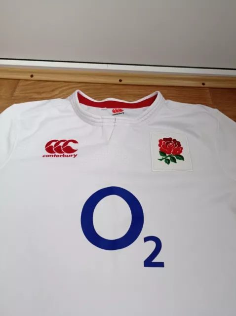 ENGLAND HOME MEN'S CANTERBURY 2018 RUGBY UNION SHIRT JERSEY Sz L Large ...